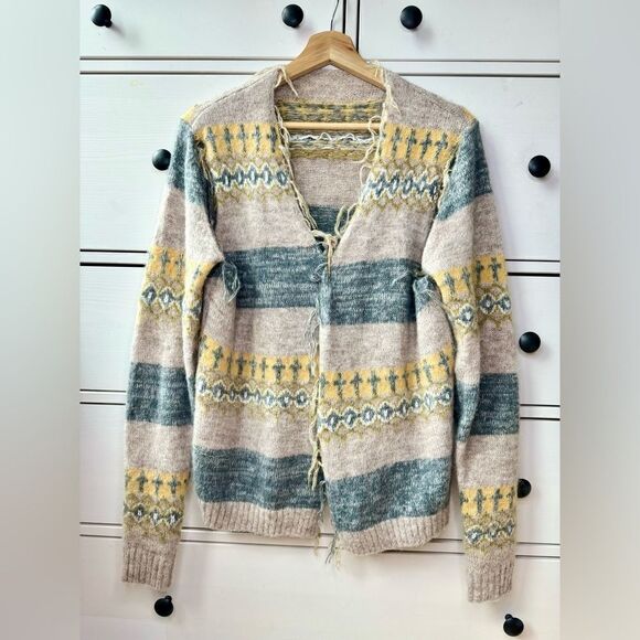 PERVERZE wool cardigan squeeze creatives‎ size S/M very cool jacket sweater - Picture 1 of 15